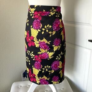 Tracy Reese Floral Scuba Pencil Skirt
